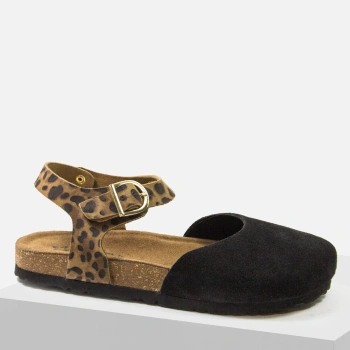 Maciejka H7365-01 sandały damskie barefoot czarne skórzane