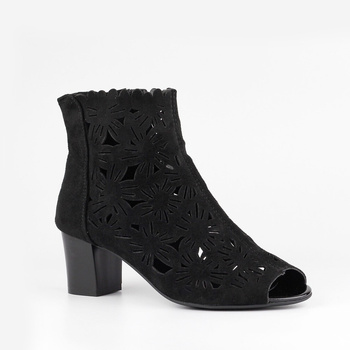 Sandały M.DASZYŃSKI MR1954-10 Ażurowe Czarne