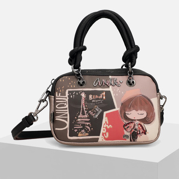 Torebka ANEKKE Mała Listonoszka Mademoiselle z paskiem na ramię 41801-399