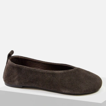 Venezia V411 baleriny damskie barefoot zamszowe brązowe