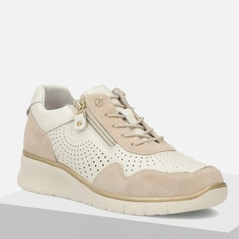 Filippo DP7605/26 BE sneakersy damskie beżowe zamszowe