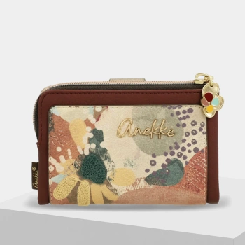 Anekke Blossom 43719-912 portfel damski średni RFID z zamkiem