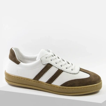 Vacarro 810 białe sneakersy damskie zamsz skóra naturalna