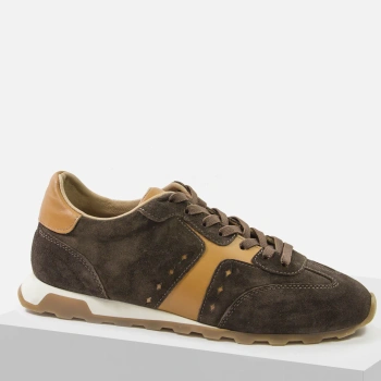 Vacarro 2625 brązowe sneakersy damskie zamsz skóra naturalna