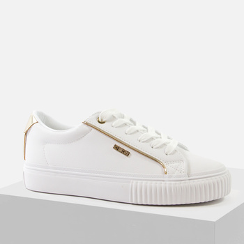 Trampki damskie BIG STAR Białe półbuty sneakersy tenisówki SS274026