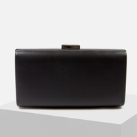 Elegancka kopertówka wizytowa Czarna torebka Wesele impreza na łańcuszku TL105D